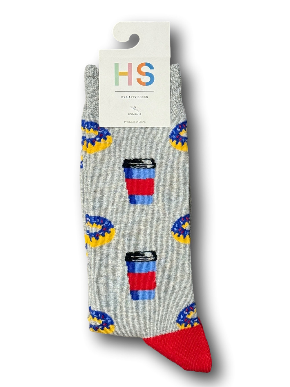 3/$18 Coffee & Donuts Funny Novelty Crew Socks - NWT